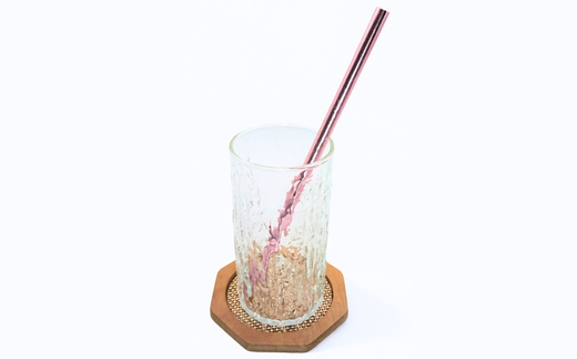 アルミストロー ピンク　150ｍｍ　長さ違い　エコ　冷感　サステナブル　　