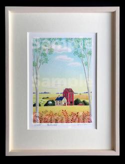 渡辺美香子 版画作品「豊かな休日」｜こだわりの逸品 地域特産品 ギフト 自分用 人気 おすすめ