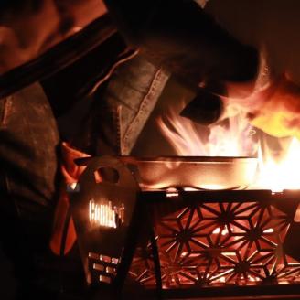 COMLOBI-L 焚き火台 焚火台 たきび台　焚火　軽量 ミニ コンパクト　コンパクト収納　ソロ  コンパクト　シンプル アウトドア キャンプ キャンプ用品 BBQ ソロキャンプ　バーベキュー バーベキューグリル　簡単 ふるさと納税 キャンプ 大阪府河内長野市