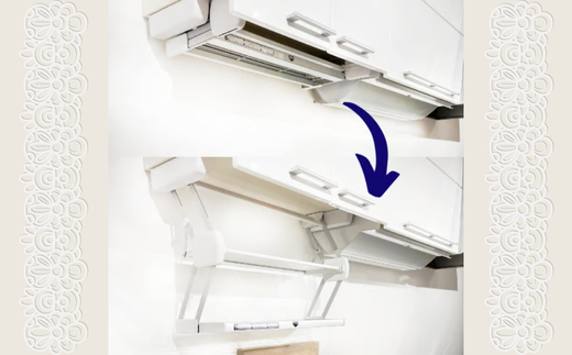 プルダウンシェルフ (間口600mmサイズ)  可動式 仮置き棚 キッチン収納 収納 大阪 河内長野市 送料無料