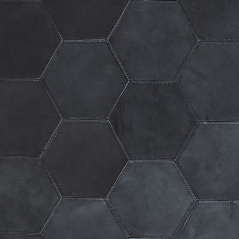 Teha’amana Mat honeycomb Smoke テハマナ 玄関マット スモーク ブラック 革 皮 雑貨 おしゃれ レザー 本革 こだわりの逸品 地域特産品 ギフト 自分用 人気 おすすめ ブラック