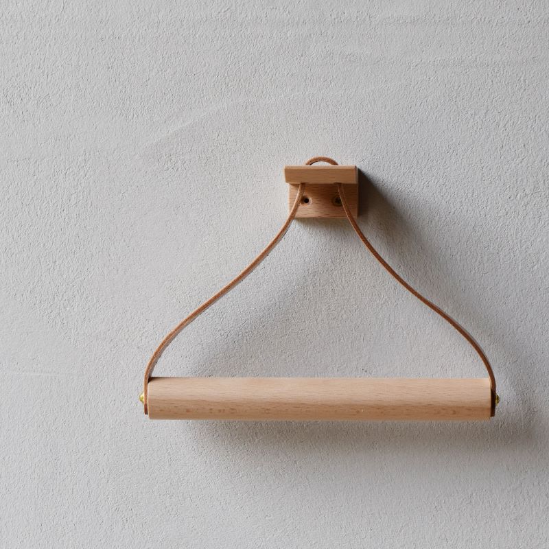 Teha’amana Towel holder テハマナ タオルホルダー ブナ ブラック 革 皮 雑貨 おしゃれ レザー 本革 こだわりの逸品 地域特産品 ギフト 自分用 人気 おすすめ ブラック