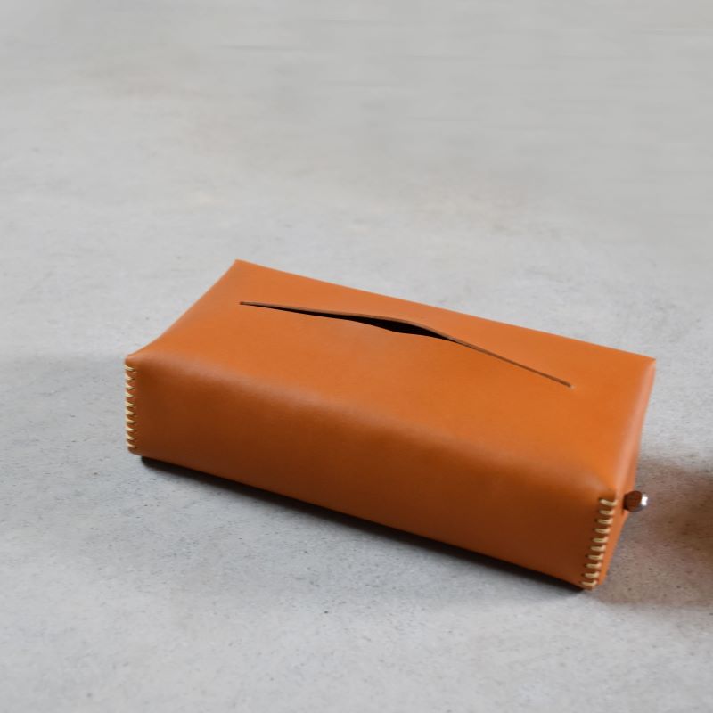 Teha’amana Tissue Cover Smoke テハマナ ティッシュカバー ベーシック ブラウン 革 皮 雑貨 おしゃれ レザー 本革 こだわりの逸品 地域特産品 ギフト 自分用 人気 おすすめ ブラウン