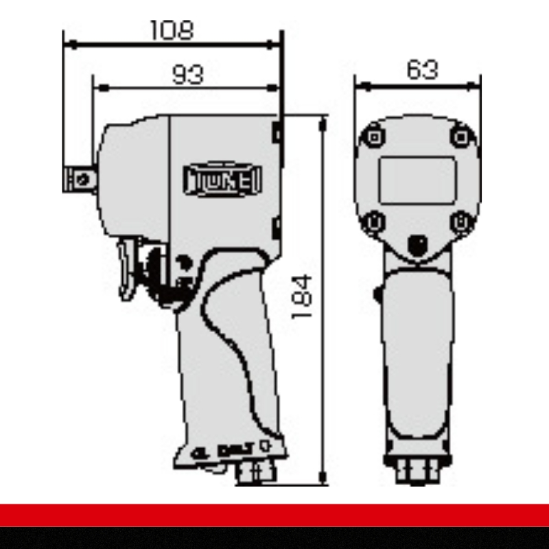 TONE トネ エアーインパクトレンチ AI4201　工具　TONE　トネ 15001-30025173｜工具 整備士 自動車 バイク DIY 日本製 メンテナンス