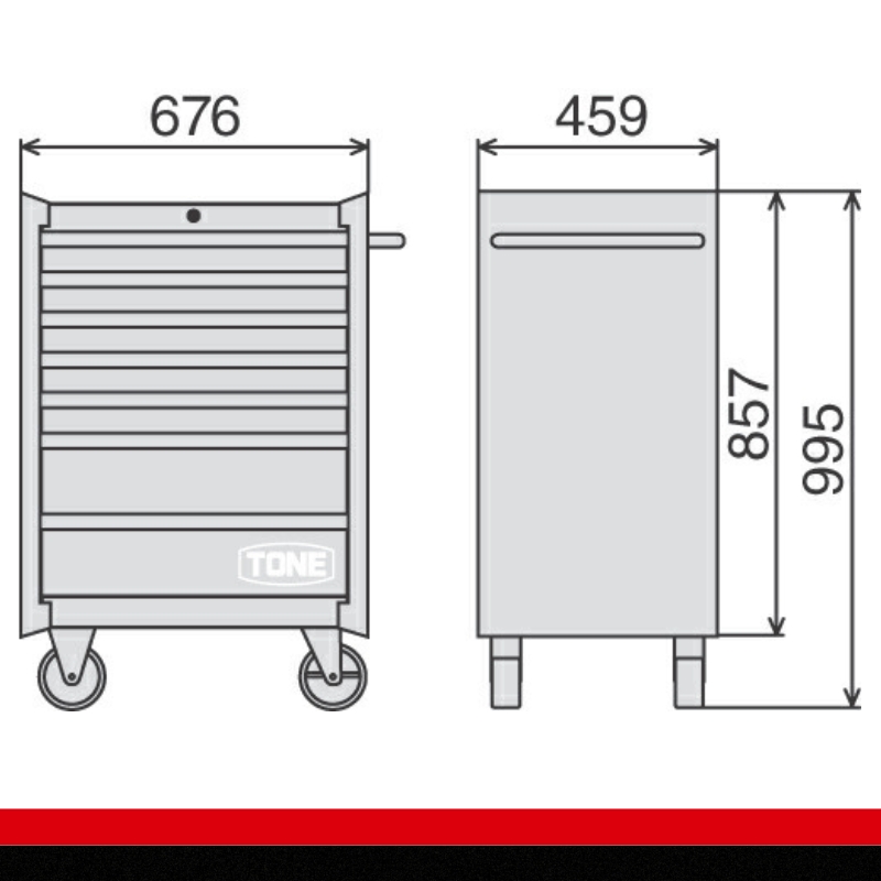 ツールキャビネットセット TCA910SV 　工具　TONE　トネ 15001-30025183