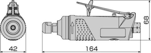 TONE トネ エアーグラインダー AGR01　工具　TONE　トネ 15001-30025315｜ 工具 整備士 自動車 バイク DIY 日本製 メンテナンス