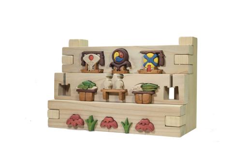 五月人形三段飾り　知育玩具 木製パズル おもちゃ プレゼント 男の子 女の子 誕生日 クリスマス 子供 大人 ギフト つみき 積木 送料無料 積み木 木のおもちゃ 動物つみき バランス ごっこ遊び おもちゃ 木製玩具 知育玩具 子ども 国産 安心 安全 出産祝い お祝い 贈り物 日本製 無塗装 ナチュラル 職人 手作り ギフト
