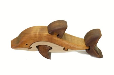 イルカの木製パズル 知育玩具 木製パズル おもちゃ プレゼント 男の子 女の子 誕生日 クリスマス 子供 大人 ギフト つみき 積み木 送料無料｜こだわりの逸品 地域特産品 ギフト 自分用 人気 おすすめ 積木 木のおもちゃ 動物つみき バランス ごっこ遊び おもちゃ 木製玩具 知育玩具 子ども 国産 安心 安全 出産祝い お祝い 贈り物 日本製 無塗装 ナチュラル 職人 手作り ギフト 