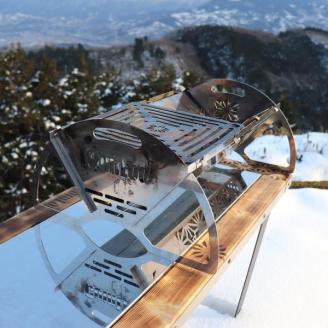 COMLOBI-L 焚き火台 焚火台 たきび台　焚火　軽量 ミニ コンパクト　コンパクト収納　ソロ  コンパクト　シンプル アウトドア キャンプ キャンプ用品 BBQ ソロキャンプ　バーベキュー バーベキューグリル　簡単 ふるさと納税 キャンプ 大阪府河内長野市