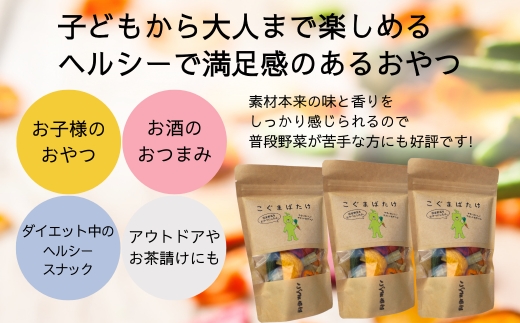 国産野菜チップス こぐまばたけ40g×3袋 ギフトボックス 国産素材100％ ヘルシー おやつ 子ども 野菜 詰め合わせ スナック こぐま商店 クマオカキ おかき お菓子 せんべい 煎餅 大阪 河内長野 あられ おつまみ オカキ プレゼント お土産 手土産