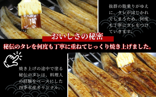 国産うなぎのかば焼き 1切（約250g） 人気鮮魚店「四季水産」特製 ウナギ 鰻 蒲焼 かば焼き 蒲焼き