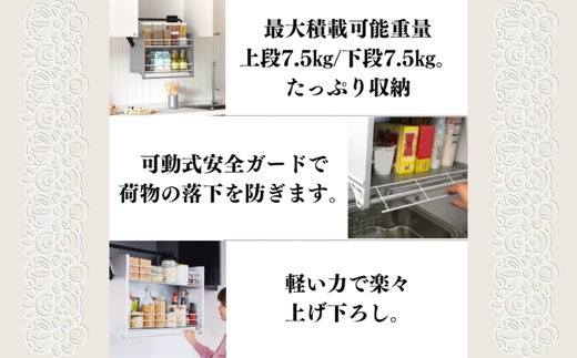 エレベスイング (W600)キッチン吊り戸棚用　昇降機構 キッチン収納 収納 大阪 河内長野市 送料無料