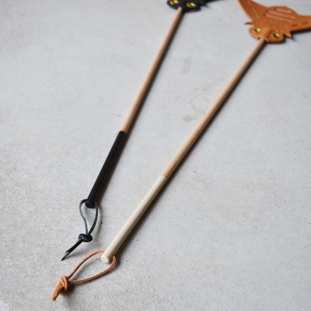 Teha’amana Fly flapper camel テハマナ 革のハエたたき キャメル