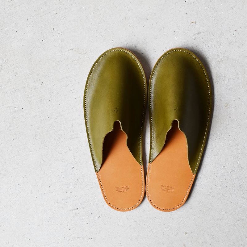 Teha’amana Slipper Basic M テハマナ スリッパ ベーシック M キャメル 革 皮 雑貨 おしゃれ レザー 本革 こだわりの逸品 地域特産品 ギフト 自分用 人気 おすすめ キャメル Mサイズ