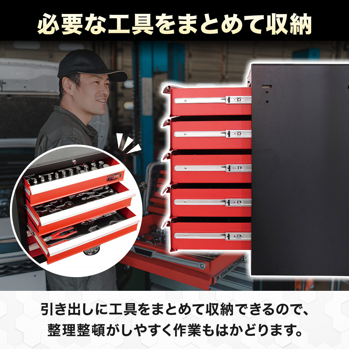 【訳あり】 在庫過多のため価格改訂！ TONE トネ ミニローラーキャビネット WSS205 工具 TONE トネ 15001-30025320｜工具 整備士 自動車 バイク DIY 日本製 メンテナンス モータースポーツ、ロードレース、キャスター付き