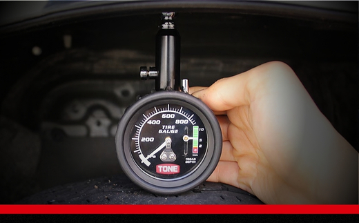 TONE トネ エアゲージ（タイヤ溝測定機能付）( A-AGM04 ) 15001-40001380｜工具 整備士 自動車 バイク DIY 日本製 メンテナンス h120 × w64 × d40[mm]