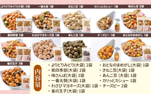 豆の蔵元　人気商品詰め合わせ Bセット おかき 豆 豆菓子 せんべい 進物 お菓子 大容量 お豆 人気 おいしい おつまみ あられ 送料無料