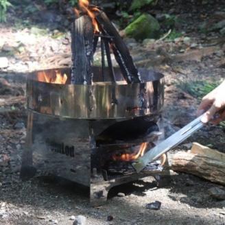 ～COMROND～　炎が躍るオーブン焚き火台！ピザ・グラタン・ステーキなど　オーブン料理をキャンプに！  ふるさと納税 キャンプ 大阪府河内長野市