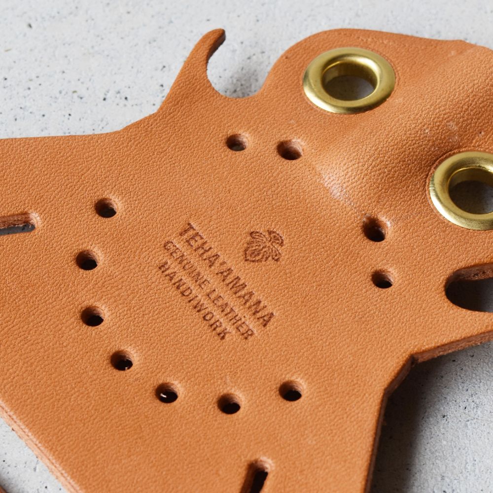 Teha’amana Fly flapper camel テハマナ 革のハエたたき キャメル