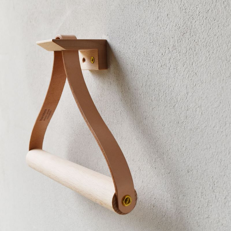 Teha’amana Towel holder テハマナ タオルホルダー ブナ ブラック 革 皮 雑貨 おしゃれ レザー 本革 こだわりの逸品 地域特産品 ギフト 自分用 人気 おすすめ ブラック