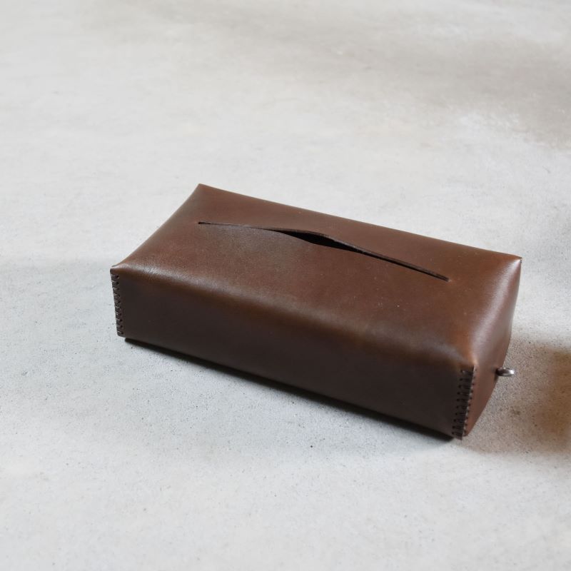 Teha’amana Tissue Cover Smoke テハマナ ティッシュカバー ベーシック ブラウン 革 皮 雑貨 おしゃれ レザー 本革 こだわりの逸品 地域特産品 ギフト 自分用 人気 おすすめ ブラウン