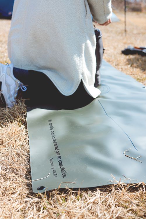 ANOBA ユーティリティーシート オリーブ(AN082) ふるさと納税 キャンプ 大阪府河内長野市