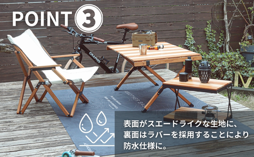 ユーティリティラグ　ラバーマット　1900　トポグラフィー (AN106) アウトドア キャンプ フェス 防災に おしゃれ キャンピングマット車中泊 快適 バーベキュー キャンプ インテリア BBQ ピクニック キャンプ用マット キャンプマット 約W190 xD130 xH0.2cm