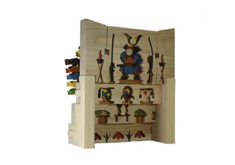 五月人形三段飾り　知育玩具 木製パズル おもちゃ プレゼント 男の子 女の子 誕生日 クリスマス 子供 大人 ギフト つみき 積木 送料無料 積み木 木のおもちゃ 動物つみき バランス ごっこ遊び おもちゃ 木製玩具 知育玩具 子ども 国産 安心 安全 出産祝い お祝い 贈り物 日本製 無塗装 ナチュラル 職人 手作り ギフト