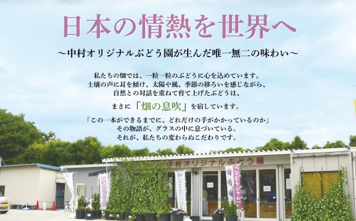 ぶどうジュース 100%  G20大阪サミット提供 中村オリジナルぶどう園 砂糖不使用 無添加 無加水 世界が認めた高級ストレートジュース ギフト 贈答品 日本製 国産ぶどう使用 限定 大阪 河内長野 甘い 濃厚 飲みきり おいしい 美味しい ポリフェノール 小瓶 小分け ぶどう ブドウ 高級 