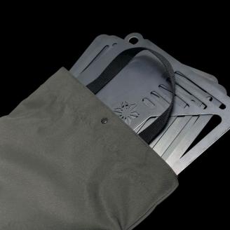 COMGULI 3SET　品番：GL-101　五徳グリルプレート焚き火台 焚火台 たきび台 焚火 軽量  コンパクト収納 ソロ コンパクト シンプル  アウトドア  キャンプ  キャンプ用品　BBQ  キャンプ ふるさと納税 キャンプ 大阪府河内長野市