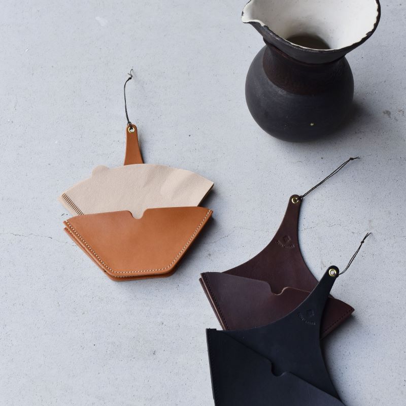 Teha’amana Coffee paper holder テハマナ コーヒーペーパーホルダー ブラック 革 皮 雑貨 おしゃれ レザー 本革 こだわりの逸品 地域特産品 ギフト 自分用 人気 おすすめ ブラック