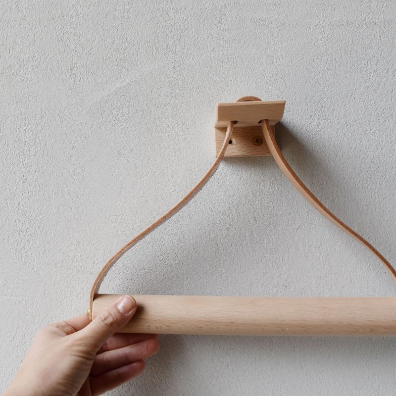 Teha’amana Towel holder テハマナ タオルホルダー ブナ ブラック 革 皮 雑貨 おしゃれ レザー 本革 こだわりの逸品 地域特産品 ギフト 自分用 人気 おすすめ ブラック