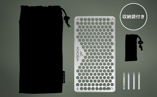 ANOBA ULソロテーブル パンチングタイプ (AN001)｜軽量 折りたたみ アウトドア キャンプ 登山 ソロキャンプ コンパクト設計 ミニテーブル ふるさと納税 キャンプ 大阪府河内長野市