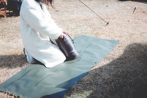 ANOBA ユーティリティーシート オリーブ(AN082) ふるさと納税 キャンプ 大阪府河内長野市