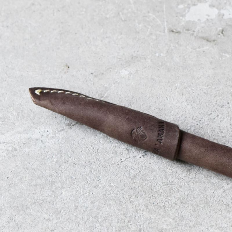 Teha’amana Pen Smoke テハマナ ペン スモーク グレー  革 皮 雑貨 おしゃれ レザー 本革 こだわりの逸品 地域特産品 ギフト 自分用 人気 おすすめ スモーク グレー 