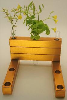 アルミ一輪挿し（角）（5ヶ組） ＜オレンジ＞