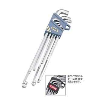 TONE トネ 首下ショートロングボールポイントL形レンチセット BL900S  15001-30025160｜工具 整備士 自動車 バイク DIY 日本製 メンテナンス