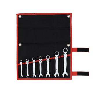 TONE トネ 首振ラチェットめがねレンチセット RMF700　工具　TONE　トネ 15001-30025168｜工具 整備士 自動車 バイク DIY 日本製 メンテナンス