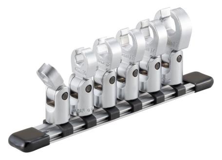 TONE トネ フレックスクロウフットレンチセット（ホルダー付） HSCF306F 15001-30025255｜工具 整備士 自動車 バイク DIY 日本製 メンテナンス