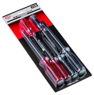 TONE トネ 貫通ドライバーセット KD6　工具　TONE　トネ 15001-30025286｜工具 整備士 自動車 バイク DIY 日本製 メンテナンス