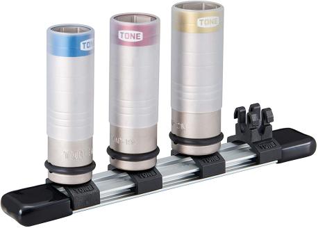 TONE トネ プロテクター付インパクト用薄形ホイルナットソケットセット（ホルダー付） HAP403N　工具　TONE　トネ 15001-30025298｜工具 整備士 自動車 バイク DIY 日本製 メンテナンス