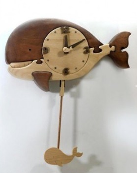 【ご自宅用】クジラの時計 積み木 積木 つみき 木のおもちゃ 動物つみき バランス ごっこ遊び おもちゃ 木製玩具 知育玩具 男の子 女の子 子供 子ども 国産 安心 安全 出産祝い お祝い 贈り物 日本製 無塗装 ナチュラル 職人 手作り ギフト プレゼント 送料無料