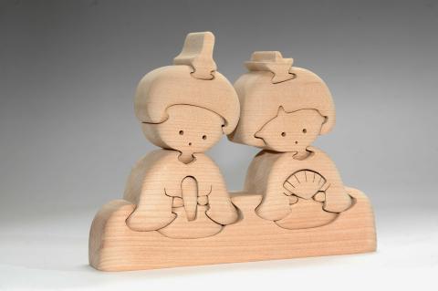 おひなさま（小）ひな祭り　知育玩具 木製パズル おもちゃ プレゼント 男の子 女の子 誕生日 クリスマス 子供 大人 ギフト 積木 つみき 送料無料｜こだわりの逸品 地域特産品 ギフト 自分用 人気 おすすめ 積み木 積木 つみき 木のおもちゃ 動物つみき バランス ごっこ遊び 木製玩具 男の子 女の子 子ども 国産 安心 安全 出産祝い お祝い 贈り物 日本製 無塗装 ナチュラル 職人 手作り 