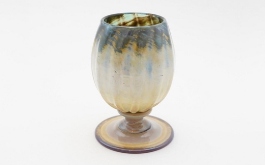 グラス砂漠のチューリップ-グリーン　緑 グラス タンブラー 手作り オリジナル 吹きガラス こだわりの逸品 ギフト プレゼント 自分用 人気 おすすめ