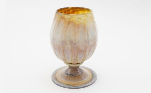 Ceramica Stripes Tulip セラミカストライプチューリップ（ハレの日のグラス）＜カラー：オレンジ＞