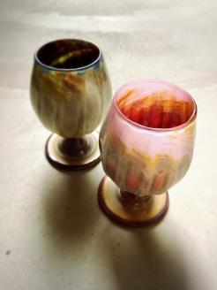 Ceramica Stripes Tulip セラミカストライプチューリップ（ハレの日のペアグラス）＜カラー：青＆ピンク＞ こだわりの逸品 地域特産品 ギフト 自分用 人気 おすすめ