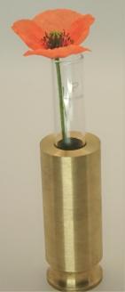 職人仕上げの真鍮製 一輪挿し 小サイズ｜試験管付き フラワーベース コンパクト 卓上インテリア 和モダン 経年変化が楽しめる 真鍮雑貨 ギフトにも最適【1個・試験管1本付き】