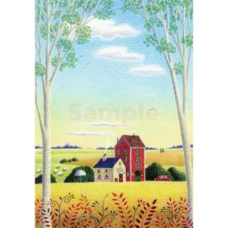 渡辺美香子 版画作品「豊かな休日」｜こだわりの逸品 地域特産品 ギフト 自分用 人気 おすすめ