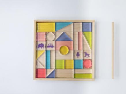 おもちゃを閉じ込めたアクリル積み木 36ピース ミックス HIKARINOTOY インテリア 知育 玩具 プレゼント お祝い｜こだわりの逸品 地域特産品 ギフト 自分用 人気 おすすめ