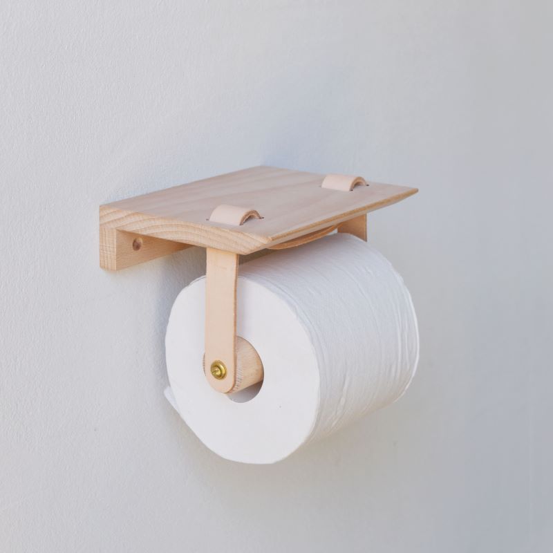 Teha’amana Toilet paper holder テハマナ トイレットペーパーホルダー ブナ ブラック 革 皮 雑貨 おしゃれ レザー 本革 こだわりの逸品 地域特産品 ギフト 自分用 人気 おすすめ ブラック